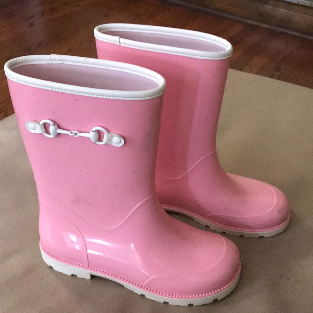 Authentic used girls GUCCI rain boot sz 31 (US 13)